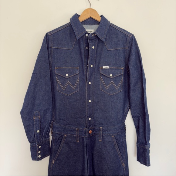 NWOT Wrangler Trouser Wide-leg Coverall FP Size: small - Picture 3 of 6